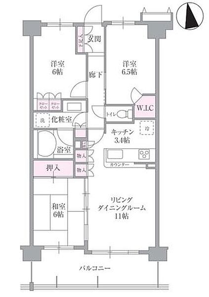 間取りを拡大表示