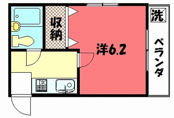 シャルムリラ 202｜京都府京都市左京区北白川西町(賃貸マンション1K・2階・17.60㎡)の写真 その2