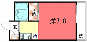 サンライズ大山 405 ｜ 京都府京都市左京区一乗寺払殿町22-9（賃貸マンション1K・4階・20.00㎡） その2