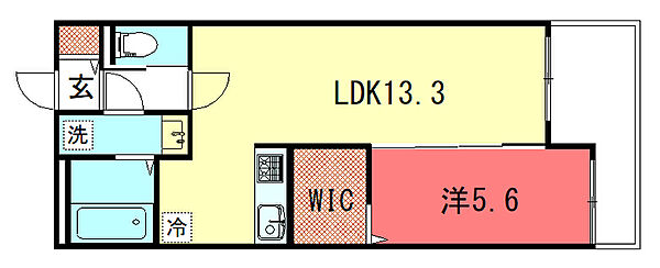 仮称）新丸太町ハイツ 302｜京都府京都市左京区新丸太町(賃貸アパート1LDK・3階・45.56㎡)の写真 その2