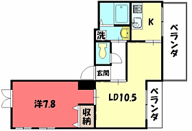 ノーベルテラス稔 501 ｜ 京都府京都市左京区田中下柳町40（賃貸マンション1LDK・5階・51.11㎡） その2