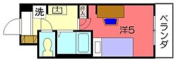 CAMPUSVILLAGE京都下鴨東 ワンルームの間取図画像