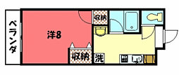 ドリーミーK 1Kの間取図画像