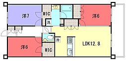 プレミスト京都松ヶ崎 3LDKの間取図画像