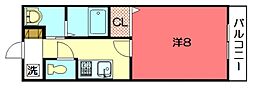 プリメロエストゥディオ 1Kの間取図画像