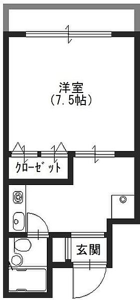 コスモハイツ千本 303｜京都府京都市上京区南佐竹町(賃貸マンション1K・3階・23.16㎡)の写真 その2