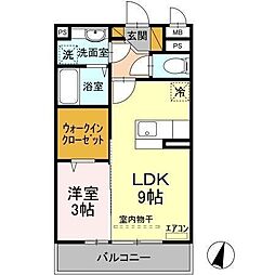 Ｇｌｏｒｙ　Ｈｉｌｌｓ 1階1LDKの間取り