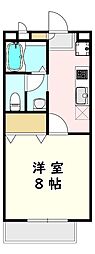 アバンウェル天久保 1Kの間取図画像