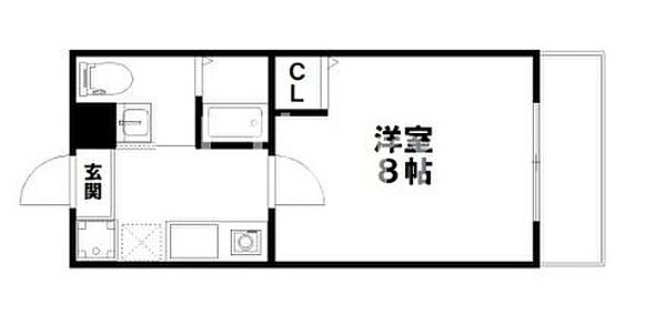 フラッティ丸太町御前 ｜京都府京都市上京区下之町(賃貸アパート1K・2階・21.30㎡)の写真 その2