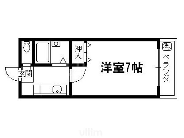 シェモア衣笠 ｜京都府京都市北区等持院北町(賃貸マンション1K・1階・21.50㎡)の写真 その2