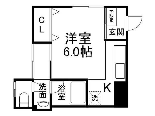 藤ハイツ ｜京都府京都市伏見区瀬戸物町(賃貸マンション1R・1階・20.00㎡)の写真 その2