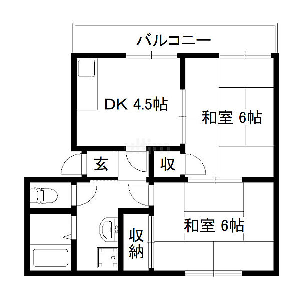 シンセリティハウス ｜京都府京都市南区吉祥院池ノ内町(賃貸アパート2DK・2階・40.00㎡)の写真 その2