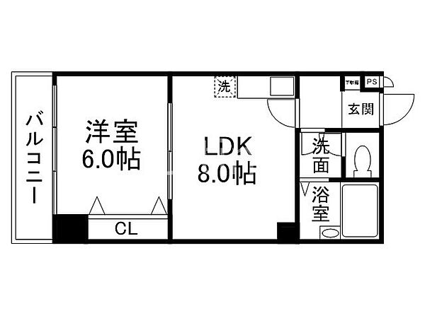 サンハイツ伯楽 ｜京都府京都市中京区西ノ京伯楽町(賃貸マンション1LDK・4階・32.48㎡)の写真 その2