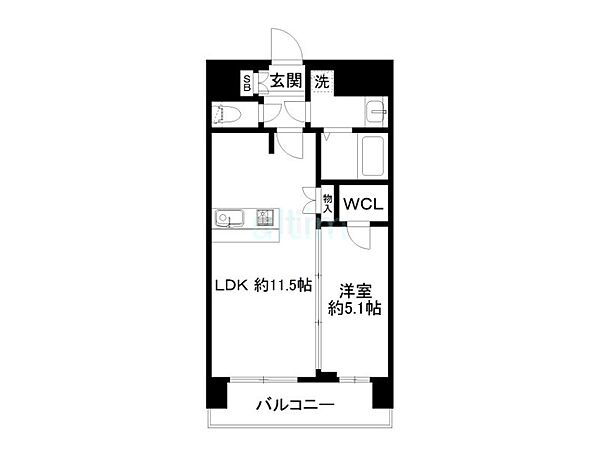 クリスタルグランツ京都西大路 ｜京都府京都市南区吉祥院御池町(賃貸マンション1LDK・4階・39.56㎡)の写真 その2