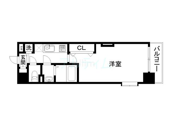 Luxe京都西大路 ｜京都府京都市南区吉祥院三ノ宮西町(賃貸マンション1K・7階・26.35㎡)の写真 その2