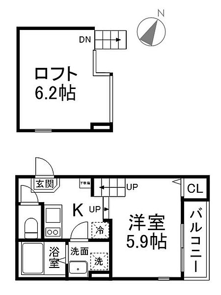 ハーモニーテラス京都石田 ｜京都府京都市伏見区醍醐東合場町(賃貸アパート1R・1階・20.67㎡)の写真 その2