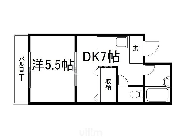 ティファニーハイツ ｜京都府京都市伏見区鍛冶屋町(賃貸マンション1DK・3階・33.00㎡)の写真 その2