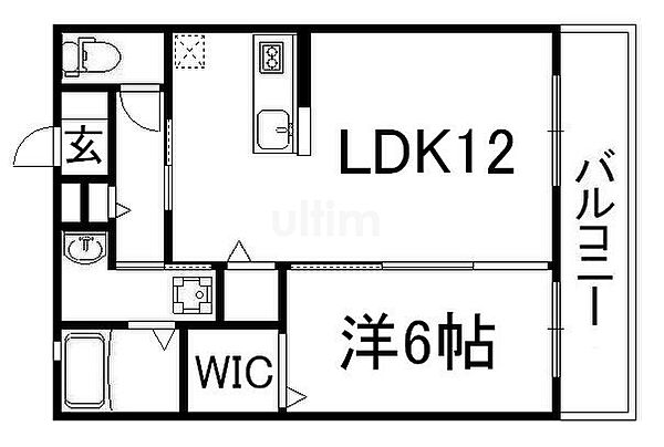 コンスル ｜京都府京都市南区吉祥院西浦町(賃貸アパート1LDK・2階・46.98㎡)の写真 その2