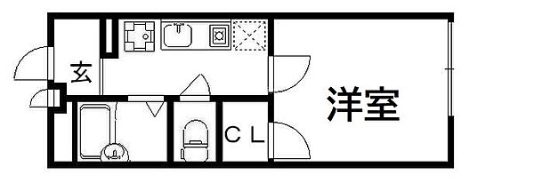 レオパレス東寺 ｜京都府京都市南区西九条南田町(賃貸アパート1K・2階・19.87㎡)の写真 その2