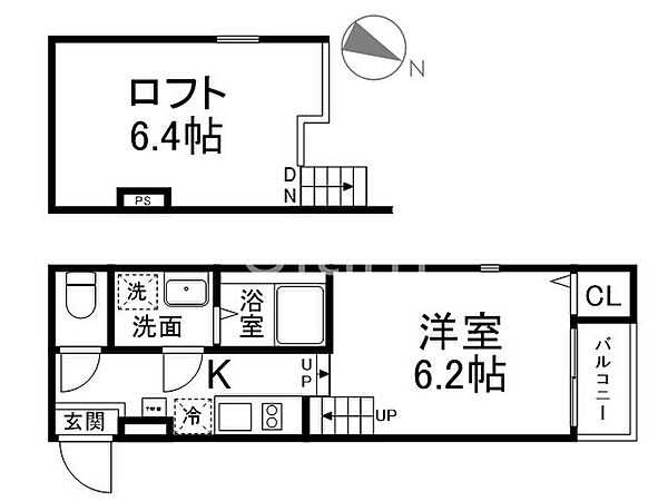 （仮称）醍醐東合場町B ｜京都府京都市伏見区醍醐東合場町(賃貸アパート1R・1階・21.20㎡)の写真 その2