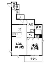 シャーメゾン和善鳴滝  ｜ 京都府京都市右京区鳴滝宅間町（賃貸アパート1LDK・1階・47.76㎡） その2