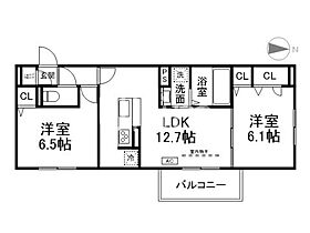 D-ROOM 一乗寺  ｜ 京都府京都市左京区一乗寺宮ノ東町（賃貸アパート2LDK・2階・56.48㎡） その2