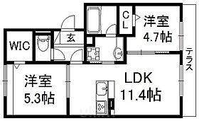 アヴィスエール  ｜ 京都府京都市伏見区下鳥羽中円面田町（賃貸アパート2LDK・1階・53.48㎡） その2