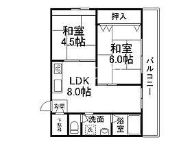 プレジール白梅町  ｜ 京都府京都市北区大将軍西町（賃貸マンション2LDK・2階・43.98㎡） その2