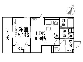 LuSole嵐山  ｜ 京都府京都市右京区嵯峨天龍寺今堀町（賃貸アパート1LDK・3階・34.46㎡） その2