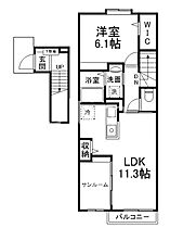 K．Trinity  ｜ 京都府京都市伏見区深草僧坊町（賃貸アパート1LDK・2階・50.74㎡） その2