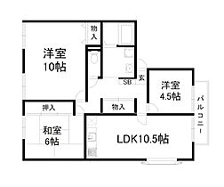 サイプレス木幡A棟  ｜ 京都府宇治市木幡檜尾（賃貸アパート3LDK・1階・74.33㎡） その2