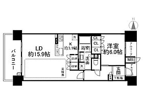 四条烏丸クロスマーク  ｜ 京都府京都市下京区白楽天町（賃貸マンション1LDK・7階・57.88㎡） その2