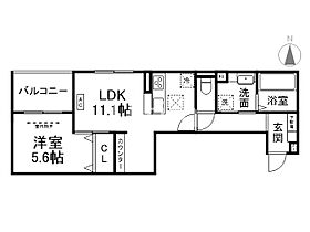 （仮称）D-room京都市下京区東魚屋町  ｜ 京都府京都市下京区東魚屋町（賃貸アパート1LDK・1階・43.21㎡） その2