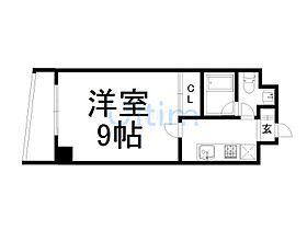 京都府京都市右京区西京極畔勝町（賃貸マンション1K・6階・27.40㎡） その2