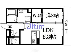 マジェスティツインI棟  ｜ 京都府京都市伏見区深草小久保町（賃貸アパート1LDK・1階・33.39㎡） その2