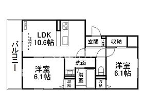 D-ROOM瀬戸川  ｜ 京都府京都市右京区嵯峨釈迦堂門前瀬戸川町（賃貸アパート2LDK・3階・53.79㎡） その2