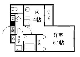 サザン桃山御陵  ｜ 京都府京都市伏見区京町４丁目（賃貸マンション1DK・1階・26.34㎡） その2