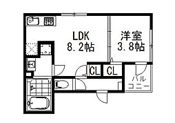 ハーモニーテラス深草仙石屋敷町II 2階