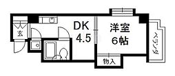 シティマンションレオマツモト 1DKの間取図画像