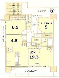 ジェイグラン・エル栗東 3LDKの間取図画像