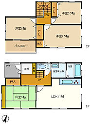 九十九里町片貝中古住宅 4LDKの間取り