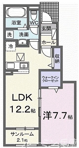 メゾンドアポロン 103｜兵庫県三木市福井2丁目(賃貸アパート1LDK・1階・50.14㎡)の写真 その2