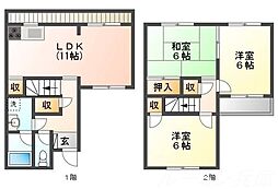 ヤシロガーデンハウス 3LDKの間取図画像
