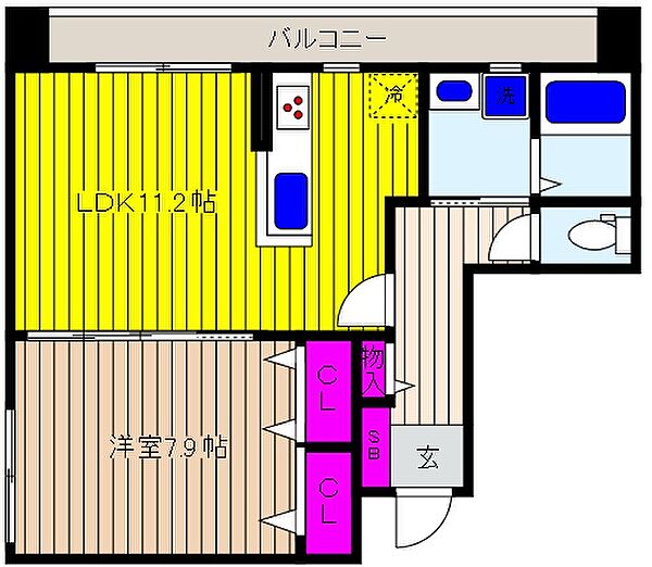 兵庫県神戸市東灘区御影石町３丁目(賃貸マンション1LDK・2階・44.00㎡)の写真 その2