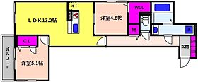 兵庫県神戸市東灘区住吉宮町１丁目（賃貸マンション2LDK・3階・59.07㎡） その2