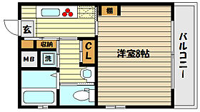 兵庫県神戸市東灘区御影山手１丁目（賃貸マンション1K・2階・25.20㎡） その2