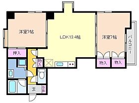 兵庫県神戸市東灘区御影２丁目（賃貸マンション2LDK・7階・63.60㎡） その2