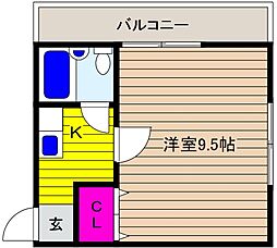 間取図画像 1K