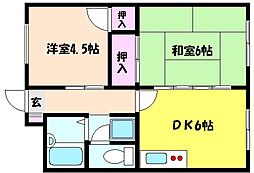 間取図画像 2DK