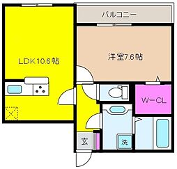 間取図画像 1LDK